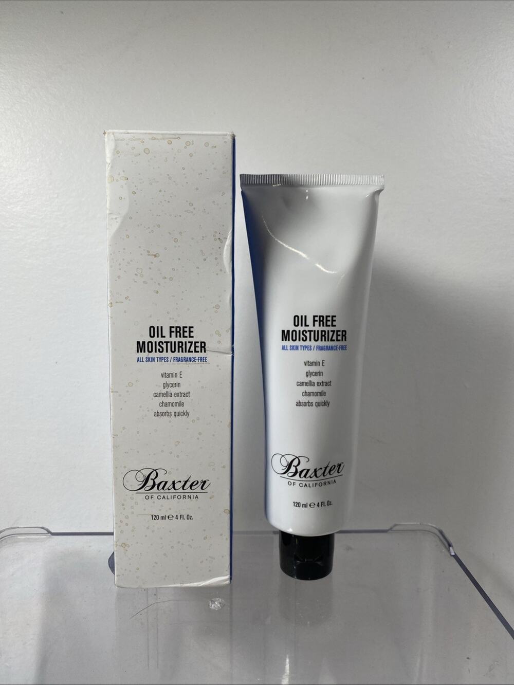 BAXTER OIL FREE MOISTURIZER ALL SKIN TYPES 4 OZ Sealed